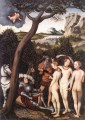 El juicio de París 1528 Lucas Cranach el Viejo